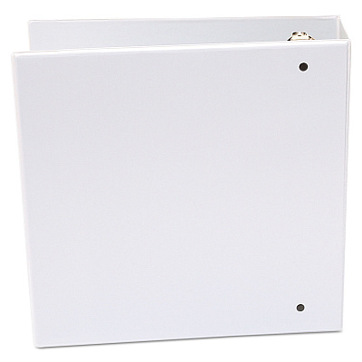 Universal Economy Round Ring View Binder, 3 Rings, 3" Capacity, 11 x 8.5, White (UNV20992)