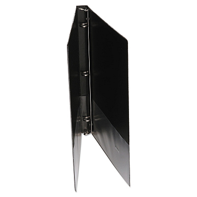 Universal Economy Round Ring View Binder, 3 Rings, 0.5" Capacity, 11 x 8.5, Black (UNV20951)