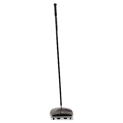 Rubbermaid Commercial Floor and Carpet Sweeper, 44" Handle, Black/Gray (RCP421288BLA)
