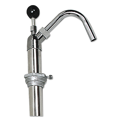Boardwalk Bottle Pump, 22 oz/Pump, Steel, 42.5" Tall, Chrome, 6/Carton (BWK00422)