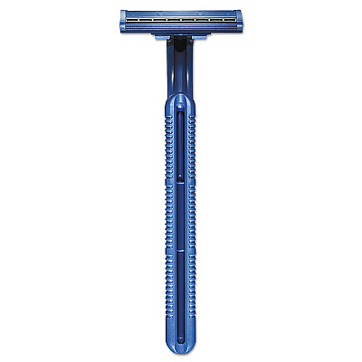 Gillette GoodNews Regular Disposable Razor, 2 Blades, Navy Blue, 10/Pack, 10 Pack/Carton (PGC11004CT)