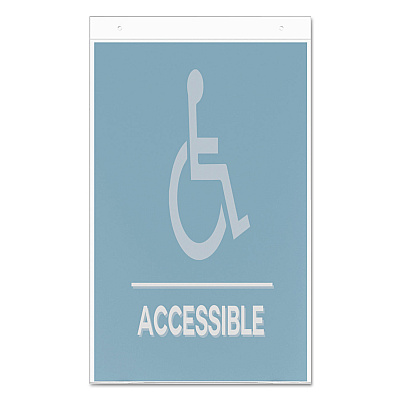 deflecto Classic Image Single-Sided Wall Sign Holder, Plastic, 11 x 17 Insert, Clear (DEF68001)