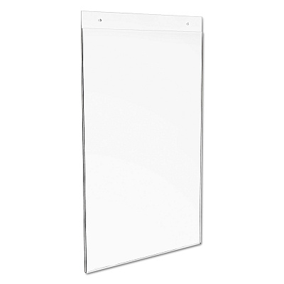deflecto Classic Image Single-Sided Wall Sign Holder, Plastic, 11 x 17 Insert, Clear (DEF68001)