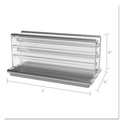 deflecto Clips Grips Tags SuperGrip Display Holder, 1 x 0.5 x 0.5, Clear, 50/Pack (DEF20002)