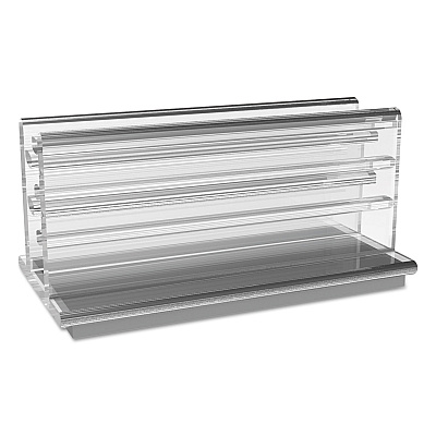 deflecto Clips Grips Tags SuperGrip Display Holder, 1 x 0.5 x 0.5, Clear, 50/Pack (DEF20002)