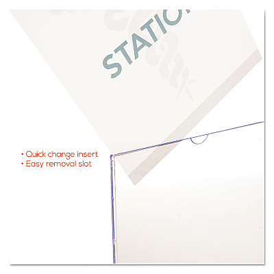 deflecto Superior Image Cubicle Sign Holder, 8.5 x 11 Insert, Clear (DEF588601)