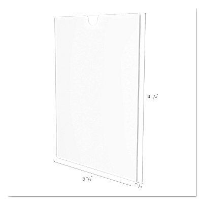 deflecto Superior Image Cubicle Sign Holder, 8.5 x 11 Insert, Clear (DEF588601)