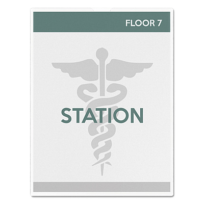 deflecto Superior Image Cubicle Sign Holder, 8.5 x 11 Insert, Clear (DEF588601)