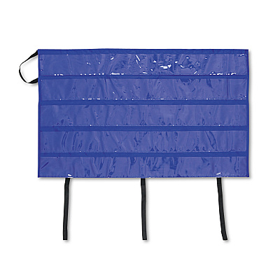 Carson-Dellosa Education Border Storage Pocket Chart, 41" x 24.5", Blue/Clear (CDPCD5652)