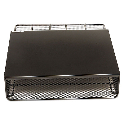 Safco One Drawer Hospitality Organizer, 5 Compartments, 12.5 x 11.25 x 3.25, Black (SAF3274BL)