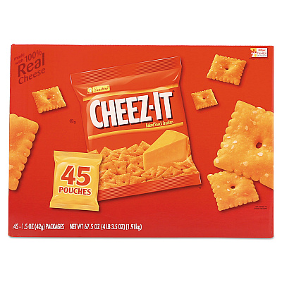 Sunshine Cheez-it Crackers, Original, 1.5 oz Pack, 45 Packs/Carton (KEB827553)