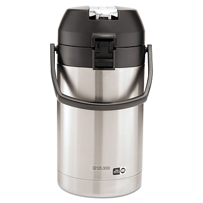 BUNN 2.5 Liter Lever Action Airpot, Stainless Steel/Black (BUNAIRPOT25)