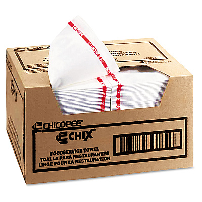 Chix Reusable Food Service Towels, Fabric, 13 x 24, White, 150/Carton (CHI8250)