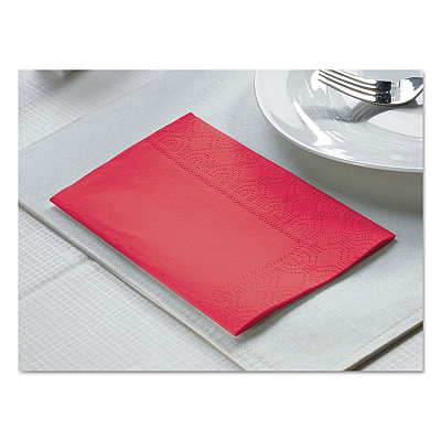 Hoffmaster Dinner Napkins, 2-Ply, 15 x 17, Red, 1000/Carton (HFM180511)