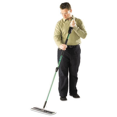 3M Easy Scrub Flat Mop Tool, 16 X 5 Head, 38" To 59.5" Green Aluminum Handle (MMM59051)