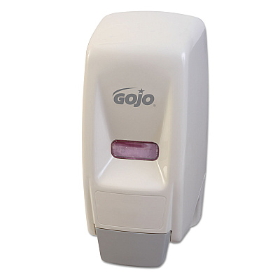 GOJO Bag-In-Box Liquid Soap Dispenser, 800 mL, 5.75 x 5.5 x 5.13, White, 12/Carton (GOJ903412)