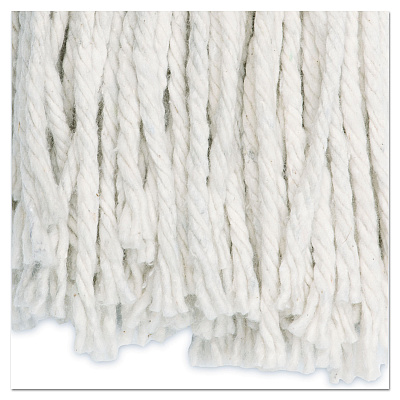 Boardwalk Premium Cut-End Wet Mop Heads, Cotton, 24oz, White, 12/Carton (BWK224CCT)