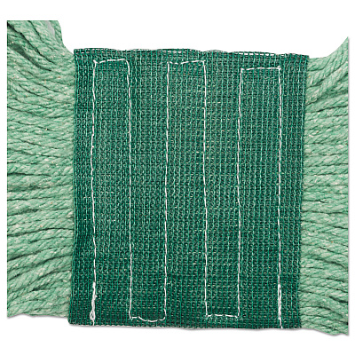 Boardwalk Super Loop Wet Mop Head, Cotton/Synthetic Fiber, 5" Headband, Medium Size, Green (BWK502GNEA)