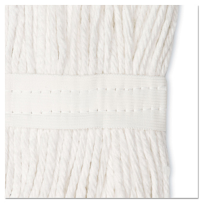 Boardwalk Premium Cut-End Wet Mop Heads, Cotton, 24oz, White, 12/Carton (BWK224CCT)