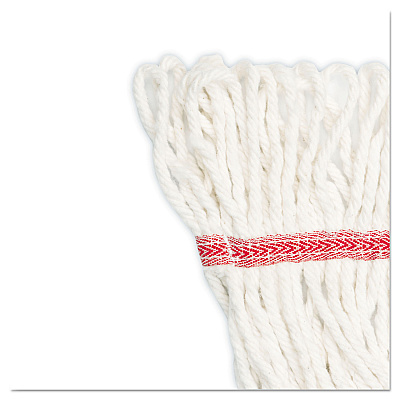 Boardwalk Super Loop Wet Mop Head, Cotton/Synthetic Fiber, 5" Headband, Large Size, White (BWK503WHEA)