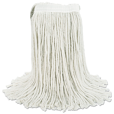 Boardwalk Cut-End Wet Mop Head, Cotton, White, #20, 12/Carton (BWK2020CCT)