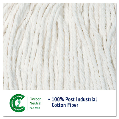 Boardwalk Cut-End Wet Mop Head, Cotton, No. 24, White (BWK2024CEA)