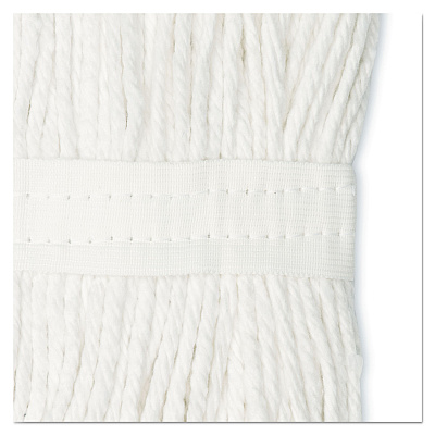 Boardwalk Cut-End Wet Mop Head, Cotton, No. 24, White (BWK2024CEA)