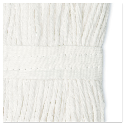 Boardwalk Cut-End Wet Mop Head, Cotton, White, #20, 12/Carton (BWK2020CCT)