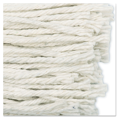 Boardwalk Cut-End Wet Mop Head, Cotton, No. 16 Size, White (BWK2016CEA)