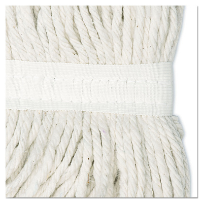 Boardwalk Cut-End Wet Mop Head, Rayon, No. 24, White, 12/Carton (BWK2024RCT)
