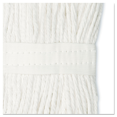 Boardwalk Cut-End Wet Mop Head, Cotton, No. 16 Size, White (BWK2016CEA)