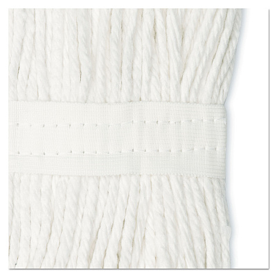 Boardwalk Cut-End Wet Mop Head, Cotton, No. 20, White (BWK2020CEA)