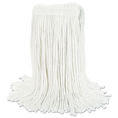 Boardwalk Cut-End Wet Mop Head, Rayon, No. 24, White (BWK2024REA)