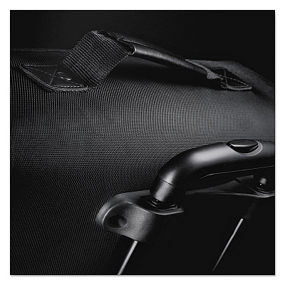 Solo Classic Rolling Overnighter Case, Fits Devices Up to 15.6", Ballistic Polyester, 16.14 x 6.69 x 13.78, Black (USLB644)