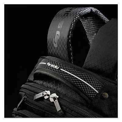 Solo Active Laptop Backpack, Fits Devices Up to 17.3", Polyester, 12.5 x 6.5 x 19, Black (USLACV7004)