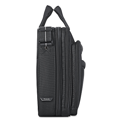 Solo Pro CheckFast Briefcase, Fits Devices Up to 17.3", Polyester, 17 x 5.5 x 13.75, Black (USLCLA3144)