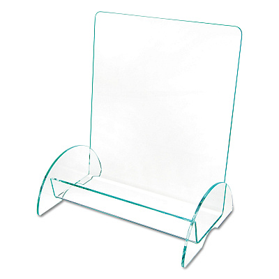 deflecto Euro-Style DocuHolder, Magazine Size, 9.81w x 6.31d x11h, Green Tinted (DEF775390)
