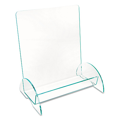 deflecto Euro-Style DocuHolder, Magazine Size, 9.81w x 6.31d x11h, Green Tinted (DEF775390)