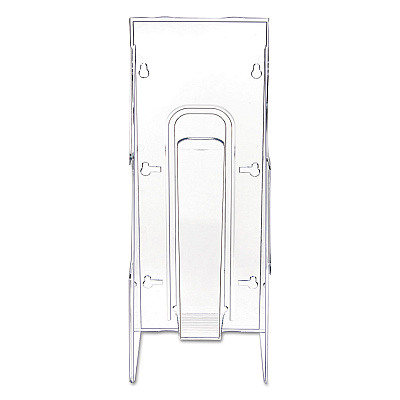 deflecto Stand-Tall Wall-Mount Literature Rack, Leaflet, 4.56w x 3.25d x 11.88h, Clear (DEF55601)