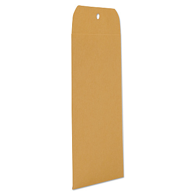 Universal Kraft Clasp Envelope, #63, Square Flap, Clasp/Gummed Closure, 6.5 x 9.5, Brown Kraft, 100/Box (UNV35261)