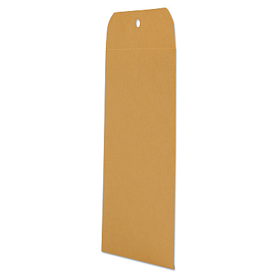 Universal Kraft Clasp Envelope, #63, Square Flap, Clasp/Gummed Closure, 6.5 x 9.5, Brown Kraft, 100/Box (UNV35261)