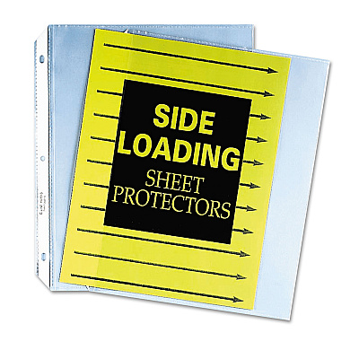 C-Line Side Loading Polypropylene Sheet Protectors, Clear, 2", 11 x 8.5, 50/Box (CLI62313)