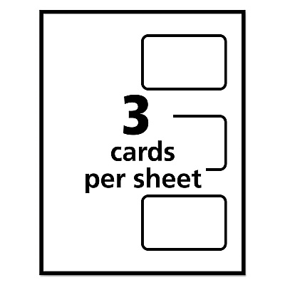 Avery Self-Laminating Laser/Inkjet Printer Badges, 2.25 x 3.5, White, 30/Box (AVE5362)