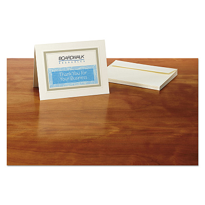 Avery Note Cards with Matching Envelopes, Inkjet, 80 lb, 4.25 x 5.5, Embossed Matte Ivory, 60 Cards, 2 Cards/Sheet, 30 Sheets/Pack (AVE8317)