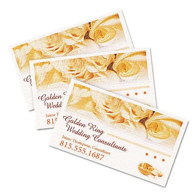 Avery Linen Texture True Print Business Cards, Inkjet, 2 x 3.5, White, 200 Cards, 10 Cards/Sheet, 20 Sheets/Pack (AVE8873)
