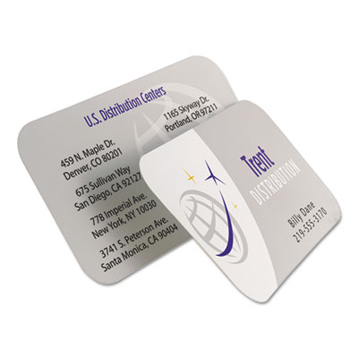 Avery Round Corner Print-to-the-Edge Business Cards, Inkjet, 2 x 3.5, White, 160 Cards, 8 Cards/Sheet, 20 Sheets/Pack (AVE88220)