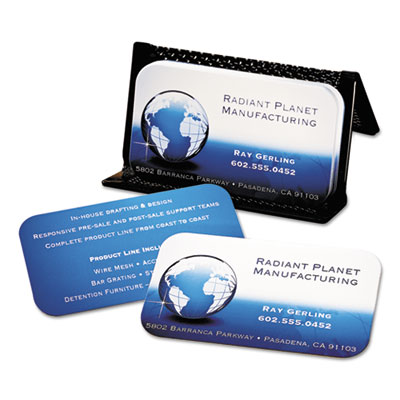 Avery Round Corner Print-to-the-Edge Business Cards, Inkjet, 2 x 3.5, White, 160 Cards, 8 Cards/Sheet, 20 Sheets/Pack (AVE88220)