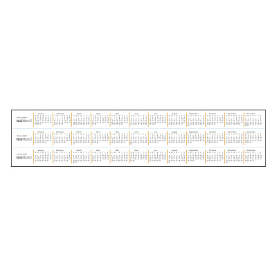 AT-A-GLANCE WallMates Self-Adhesive Dry Erase Monthly Planning Surfaces, 24 x 18, White/Gray/Orange Sheets, Undated (AAGAW502028)