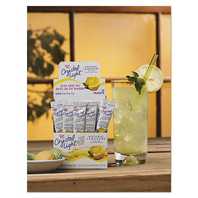 Crystal Light Flavored Drink Mix, Lemonade, 30 .17oz Packets/Box (CRY79600)