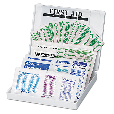 First Aid Only All-Purpose First Aid Kit, 34 Pieces, 3.74 x 4.75, 34 Pieces, Plastic Case (FAO112)